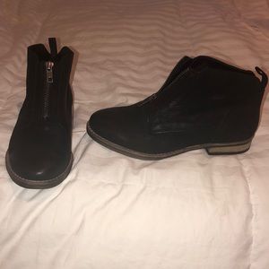 Black leather booties from “Diba” Size 7